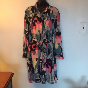 DKNY bottom down shirt dress w/ pockets - Size L